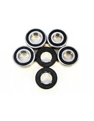 Automotive Parts and Accessories: Kawasaki KLF220 220 Bayou Front Wheel Bearings and Seals X2 - CycleATV