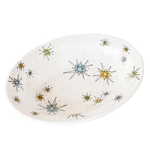 Atomic Oval Serving Bowl