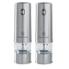 Russell Hobbs 12051-56 Battery Powered Salt and Pepper Grinders in Stainless Steel Illuminates as it Grinds