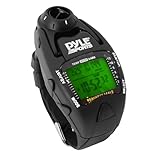 Wind Speed Meter w/ Wind Chill Temp., Altimeter, Barometer, Compass, 10 Laps Chronograph Memory, Yacht Timer (Black Color)