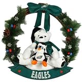 Philadelphia Eagles Snowman Wreath