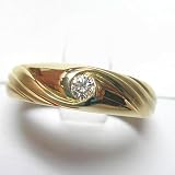 14K Man's Diamond Ring