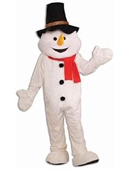 Forum Novelties Mens Plush Snowman Mascot Adult Costume, Multicolor, Standard