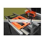 ExaktorEX26XTableSawLargeOpenGridSlidingSystemWithGuideRails,Fence,TableAssembly,ExtensionBars&Blocks