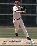 MLB Houston Astros Adam Everett Throwing Autographed 8-by-10-Inch Photograph