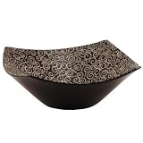 BIA Cordon Bleu Fiji Pasta Bowls, Set of 4, Black Swirl