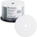 Verbatim 96552 4.7GB 8X AquaAce Inkjet Printable and Hub Printable DVD-R (50pk SpindleSp, Glossy White)