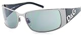 DOLCE  GABBANA DG SUNGLASSES 6010 04/6G Mirror GRAY SHADES  Black Frame Size 59-16-125
