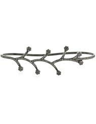 Diamond Pave Palm Bracelet .925 Sterling Silver Fashion Jewelry