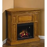 Advantage Metropolis Fireplace in Antique Oak with 23EF025GRA Electric Insert