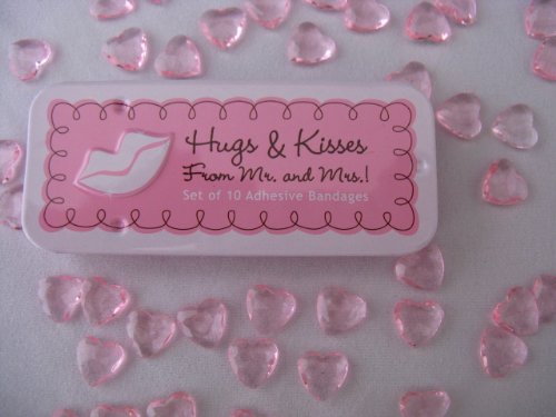 800 Pink Heart Shaped Table Decorations