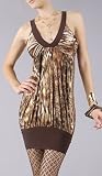 IOWA Design Print Dress Brown Large Brown