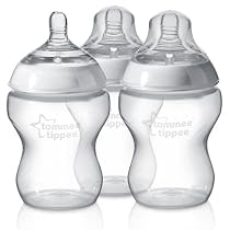 Tommee Tippee Closer to Nature Easi-vent 260ml BPA-free Feeding Bottles (3-Pack)