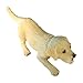 Sandicast Sculpture, Small, Crouching Yellow Labrador Retriever