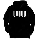 Nixon - Barcode Last Names Mens Hoodie (Black, Sizes X-Small - XXX-Large)
