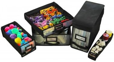 Sewingrite WorkBox Craft Storage Complete Tote Set Grey