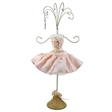 Ballerina Doll Jewelry Stand Pink 15.5"H with FREE earrings