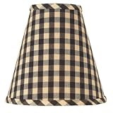 Ballard Designs - Fabric Buffet Shade - Small Black Check
