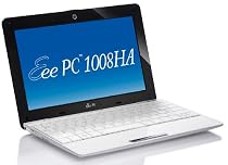 Asus Eee PC 1008HA 25,4 cm (10 Zoll) WSVGA Netbook (Intel Atom N280 1,66 GHz, 1GB RAM, 160GB HDD, Intel GMA, Windows XP Home), weiss