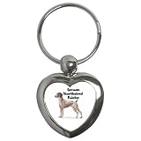 German Shorthaired Pointer Key Chain (Heart)