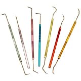 7 pc. Dental Pick Set with Colored Handles