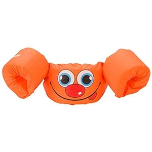 Stearns Puddle Jumper Basic Life Jacket, Orange Smile, 30-50 lbs