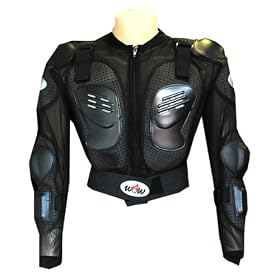 Click here to buy WOW MOTORCYCLE MOTOCROSS BIKE GUARD PROTECTOR YOUTH KIDS BODY ARMOR BLACK.