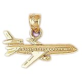 41X9pmcfJCL. SL160  CleverSilvers 14K Gold Pendant Air Craft Inspired 1.8   Gram(s)