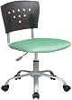 Translucent Back Student Chair w/ Aluminum Finish Frame By Office Star