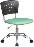 Translucent Back Student Chair w Aluminum Finish Frame By Office Star