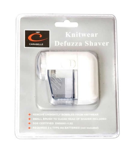 Caraselle - Rasoir à Pulls Deluxe Sans Fil, anti-peluches, anti-bouloches et anti-poussière, à piles