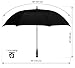 EEZ-Y Golf Umbrella w/ Extra Large 62-inch Windproof Canopy - Auto Open Sturdy & Lightweight