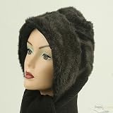 Knit Hood Hat-Charcoal