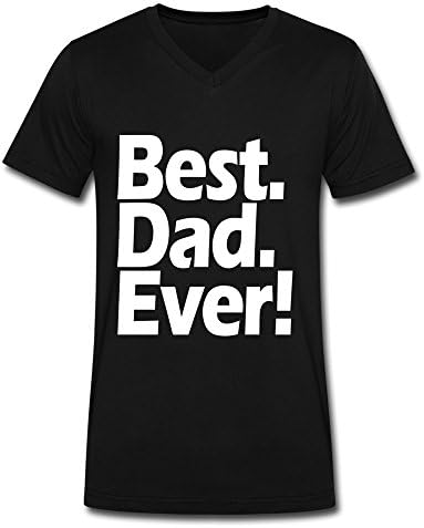 JUJ Best Dad Ever Men's V-Neck Shirt XX-Large