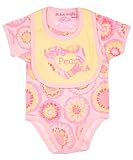 Akademiks Peace Tie-Dye Bodysuit & Bib Set (Sizes 0M - 9M)