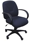 Fabric Office Chair - Mid Back Contemporary Executive Swivel Chair - CP-B106A01-NAVY-GG