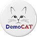 DemoCAT Democrat 1.25â€ Pinback Button Pin Cute Funny Cat