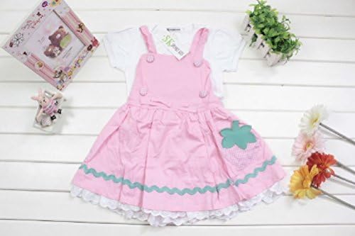 Purplebox Girl Kids Dress White Short-Sleeved + Camisole