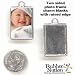 Make Your Own Photo Charms Set of 10 Bright Sterling Silver Plated Metal Charm Blanks Reversible, 2-