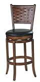 30"H Swivel Bar Stool Walnut Finish