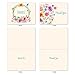 The Best Card Company - Thank You and Gratitude Cards (Box of 10), All Occasions Note Cards, Stationery Set 4 x 5.12 inch- Grateful Greetings M2364TYG