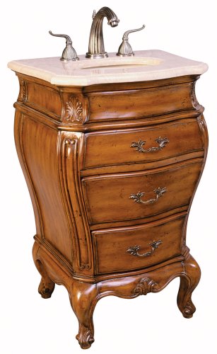 Mini Bombe Sink Chest by Ambella Home - Natural Wood (08218-110-101)