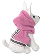 X-SMALL - PINK - Doggles Fleece Hoodie Walking Harness