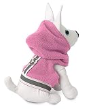 XX-SMALL - PINK - Doggles Fleece Hoodie Walking Harness