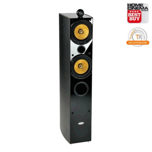 Crystal Acoustics TX-T2 THX® Ultra2 Certified Special Edition Stereo front tower speakers (1 pair)-Black gloss & Black Ash