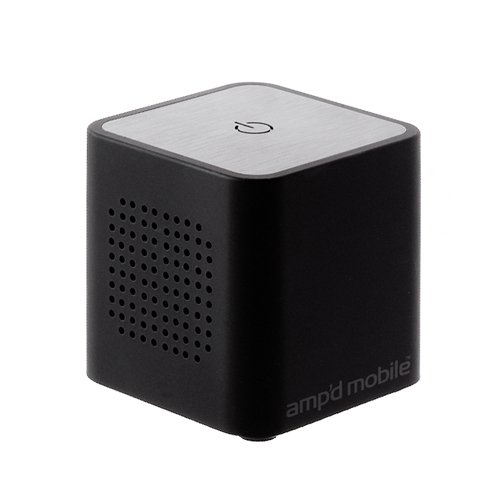 Portable Universal Ampd Stereo Cube Speaker System with Adapters for HTC, Samsung, LG, Motorola, Iphone Cell phones