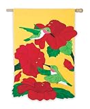 Hummingbird Bedazzled Regular Size Applique Flag