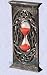 medieval hourglass with gothic celtic tracery a wizard's time piece