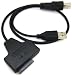 USB 2.0 to 7+6 13 Pin Slimline Slim SATA Serial ATA 2.0 II Laptop Notebook CD/DVD Optical Drive Adapter Converter Cable