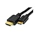 Importer520 6 Feet Gold Plated Mini HDMI Cable for Nikon Digital SLR : D610 D5200, D5100, D600, D3200, D3100, D7100, D7000, D800, D4, D90, 1 Camera Series : AW1, J3, S1, V2, V1, J2, J1 and Other Tablet /Camcorder /Camera